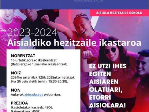 Aisiola hezitzaile ikastaroa